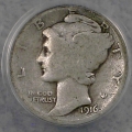 1916 D Mercury Dime..Key Date..ANACS G 4....$975.