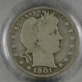 1901 S Barber Quarter PCGS G 06...Super Tough Key Date....$6700.